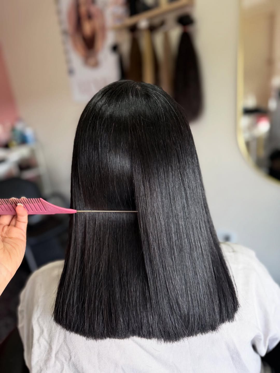 Nanoplasty hair smoothing result at Luxe Hair and Beauty